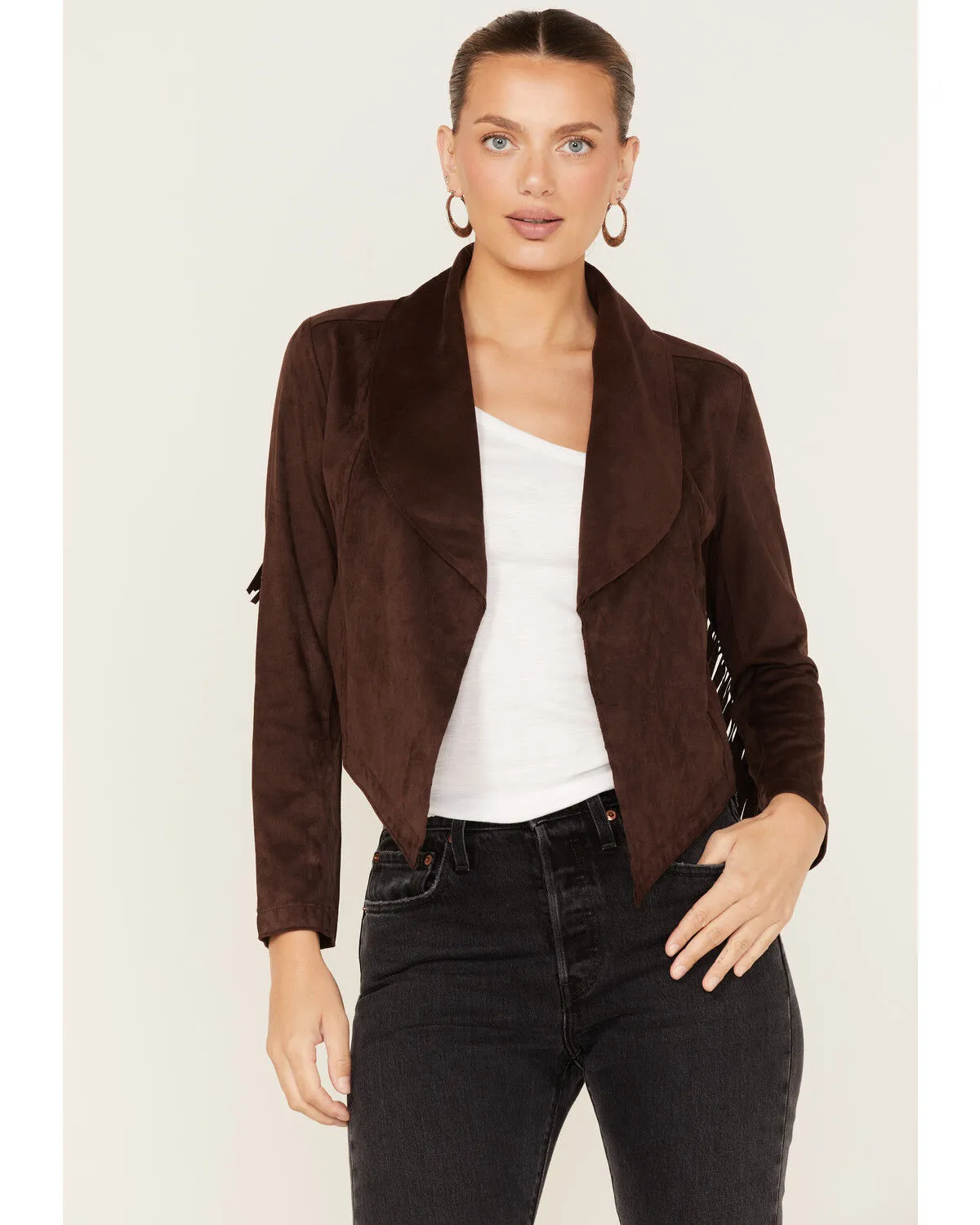 Shyanne Women's Fringe Faux Suede Jacket