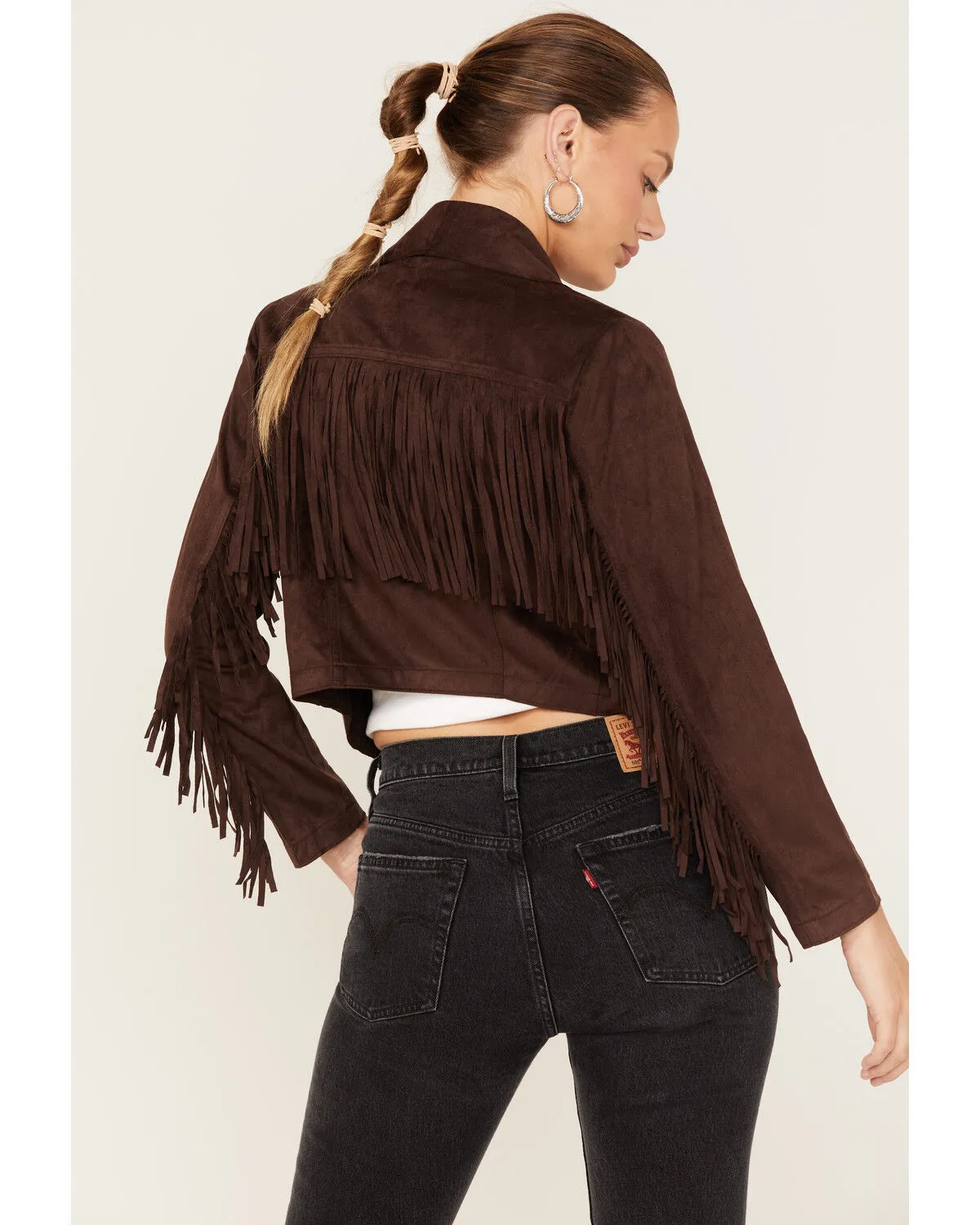 Shyanne Women's Fringe Faux Suede Jacket