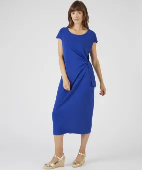 Side Knot Tie Detail Jersey Dress