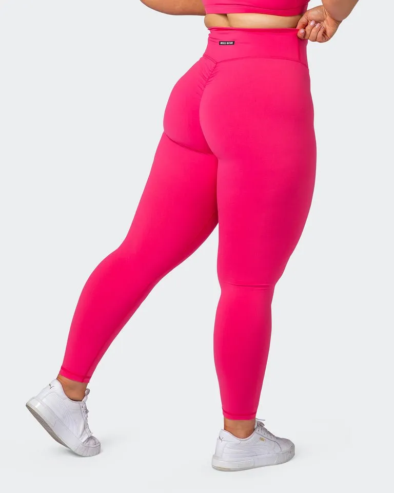 Signature Scrunch Ankle Length Leggings Flamingo