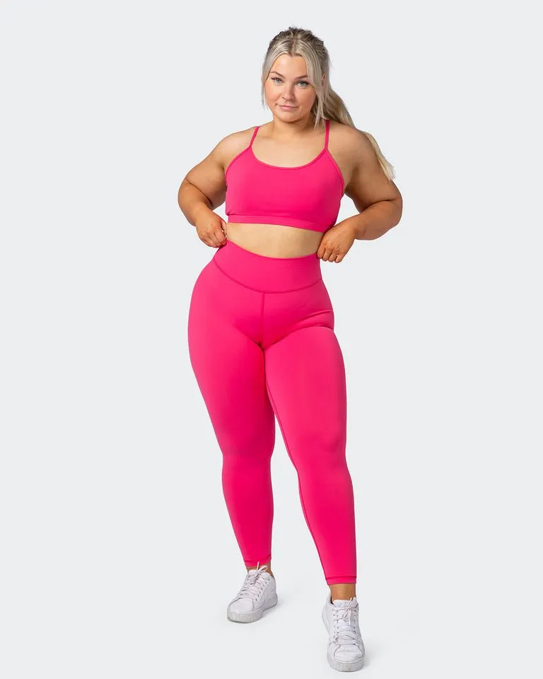 Signature Scrunch Ankle Length Leggings Flamingo