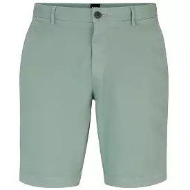 Slice-Short Slim Fit Cotton Shorts Open Green - SU24