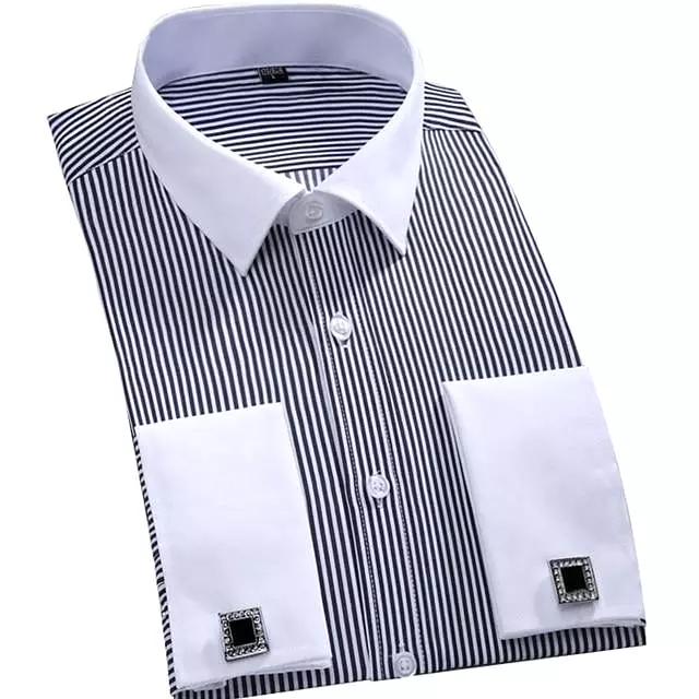 Striped Dress Shirt For Men