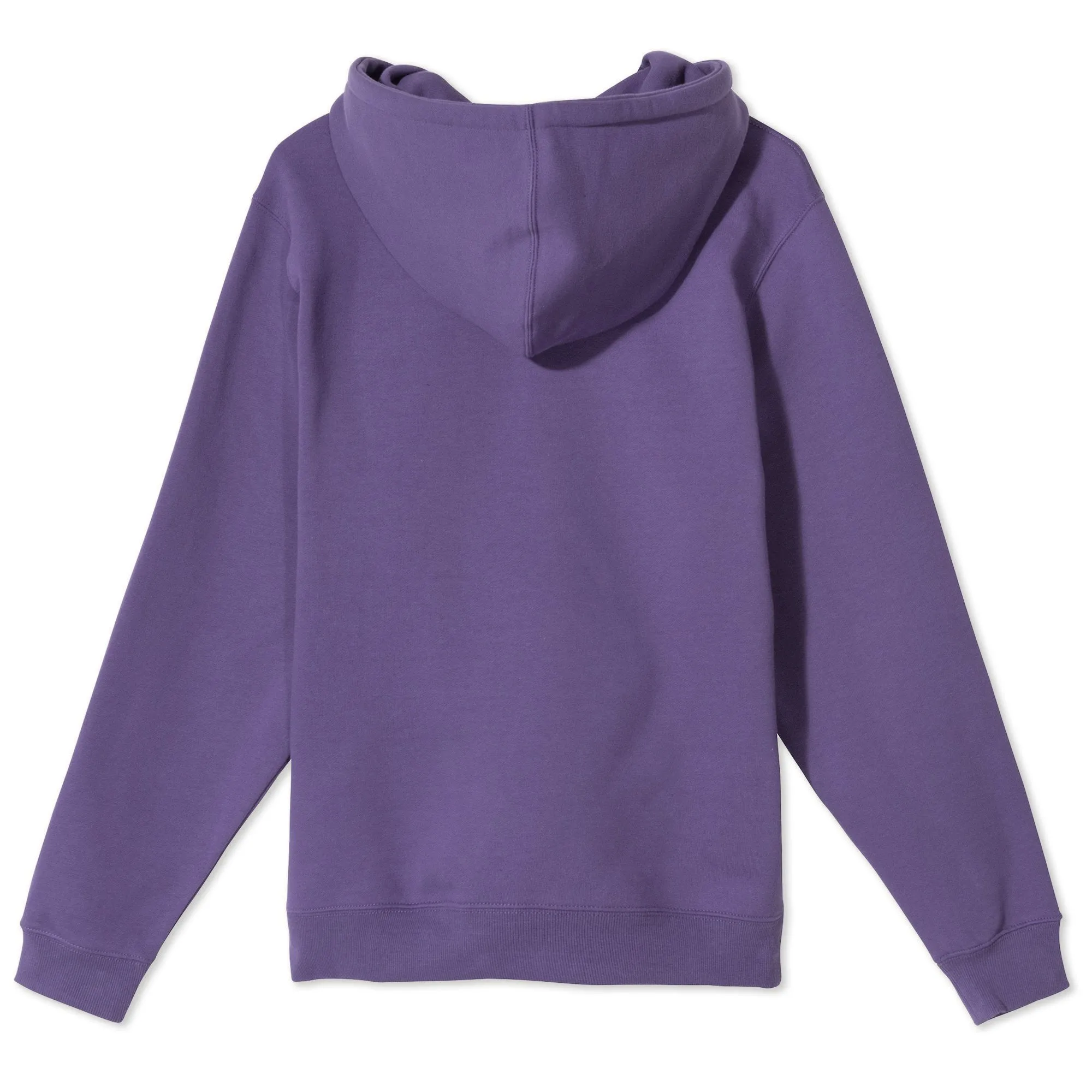 Stussy Stock Logo Applique Hoodie Purple