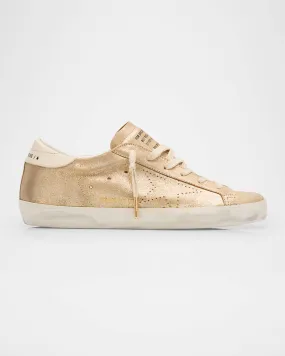 Superstar Glitter Suede Low-Top Sneakers