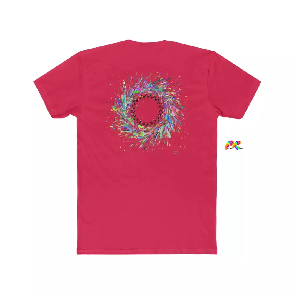 Surfing Circle Men's Cotton Crew T-Shirt