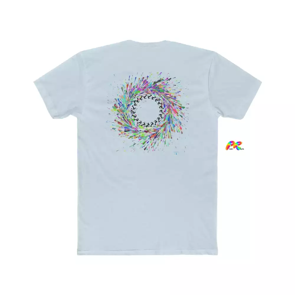 Surfing Circle Men's Cotton Crew T-Shirt