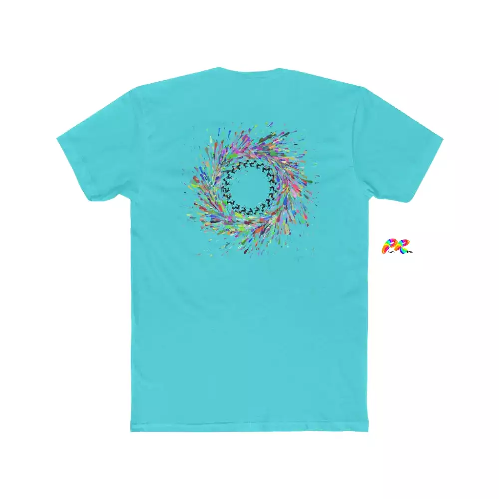 Surfing Circle Men's Cotton Crew T-Shirt