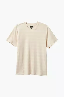 The City Jacquard Stripe S/S Tee - Whitecap