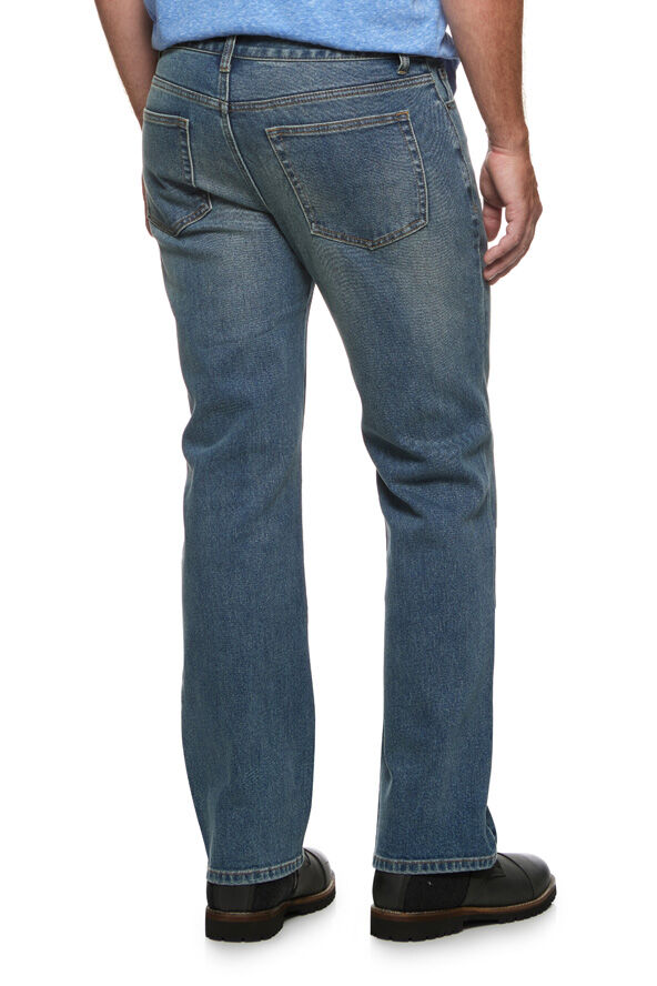 Threadgrit Men's Shia Slim Straight Jean in Medium Wash