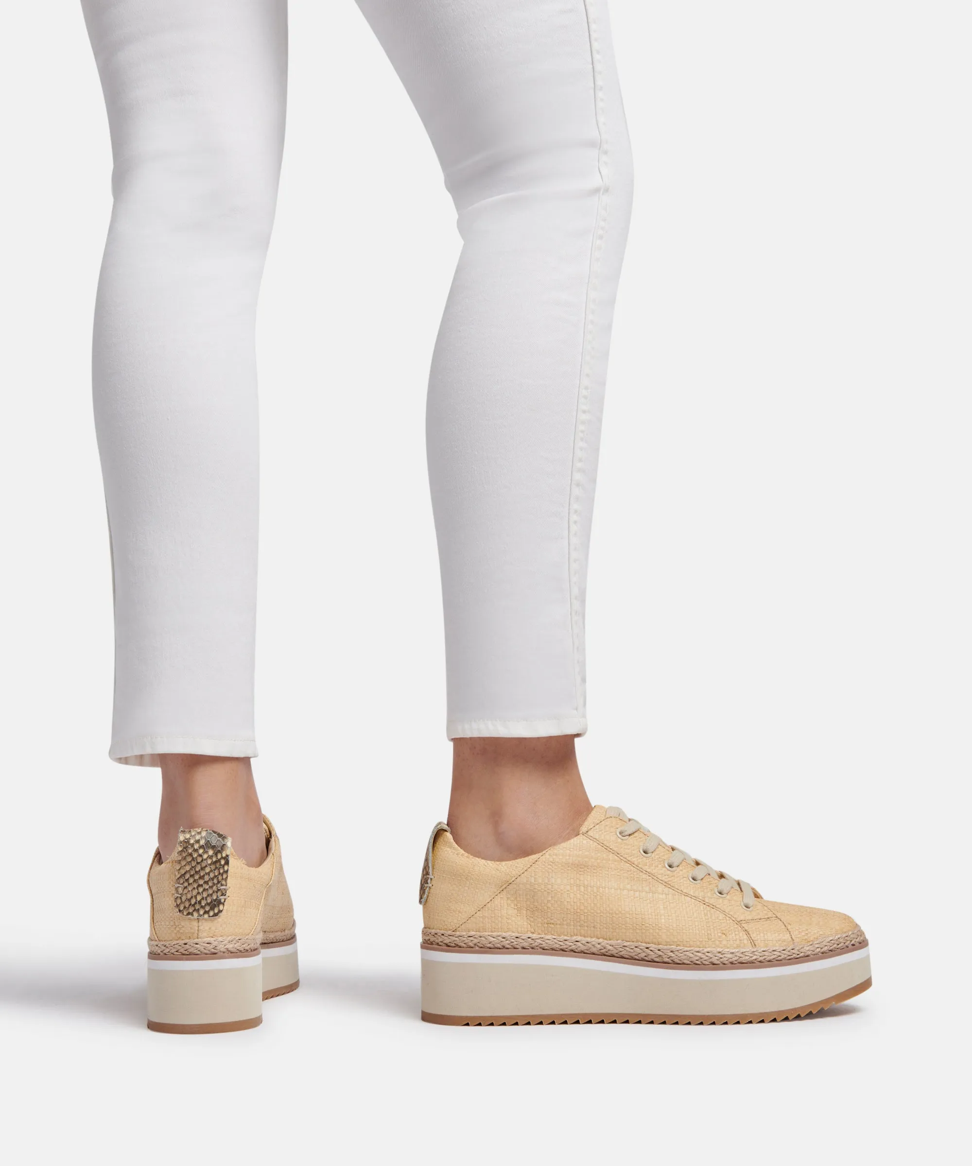 TINLEY SNEAKERS LT NATURAL RAFFIA - re:vita