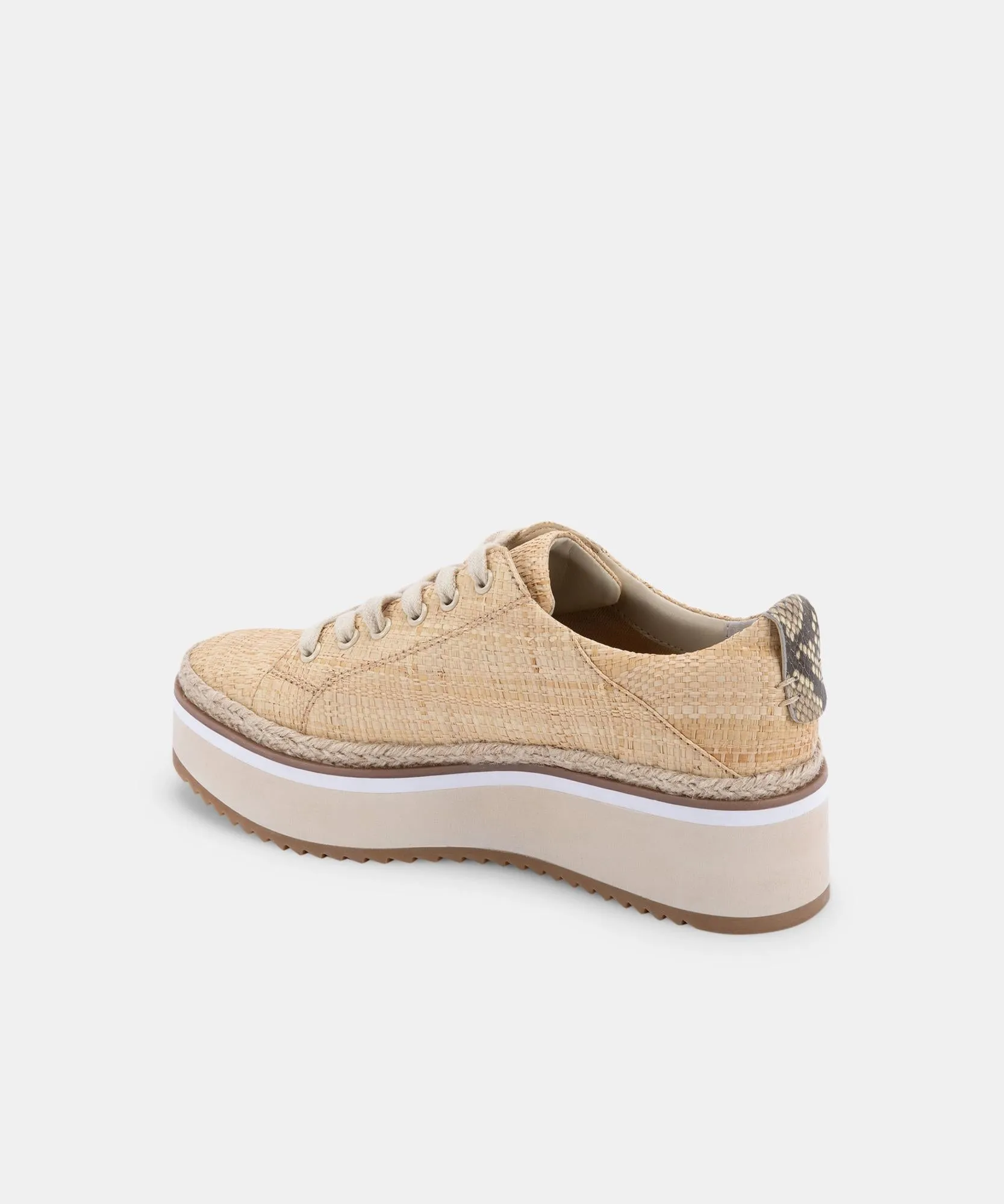 TINLEY SNEAKERS LT NATURAL RAFFIA - re:vita