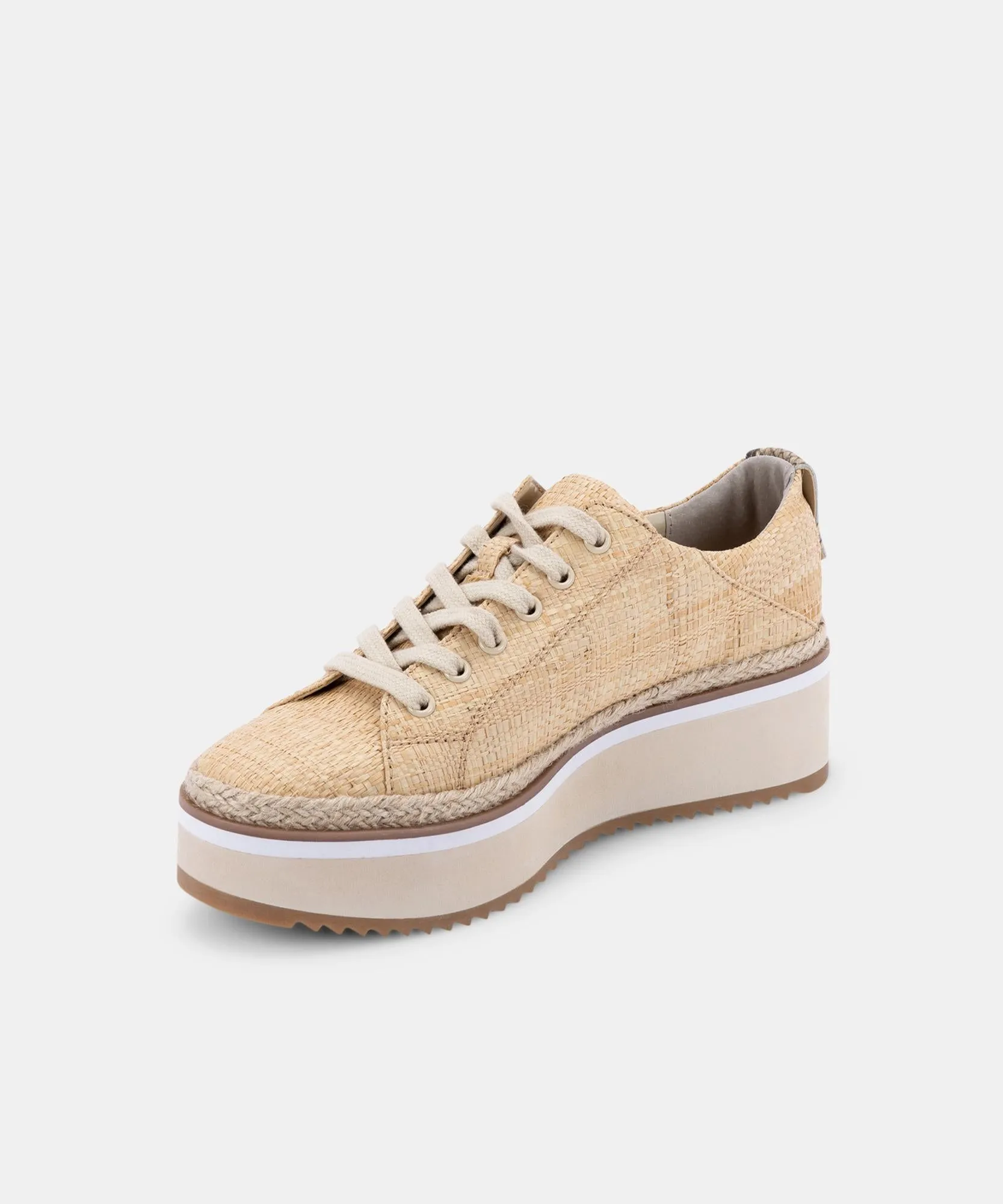 TINLEY SNEAKERS LT NATURAL RAFFIA - re:vita