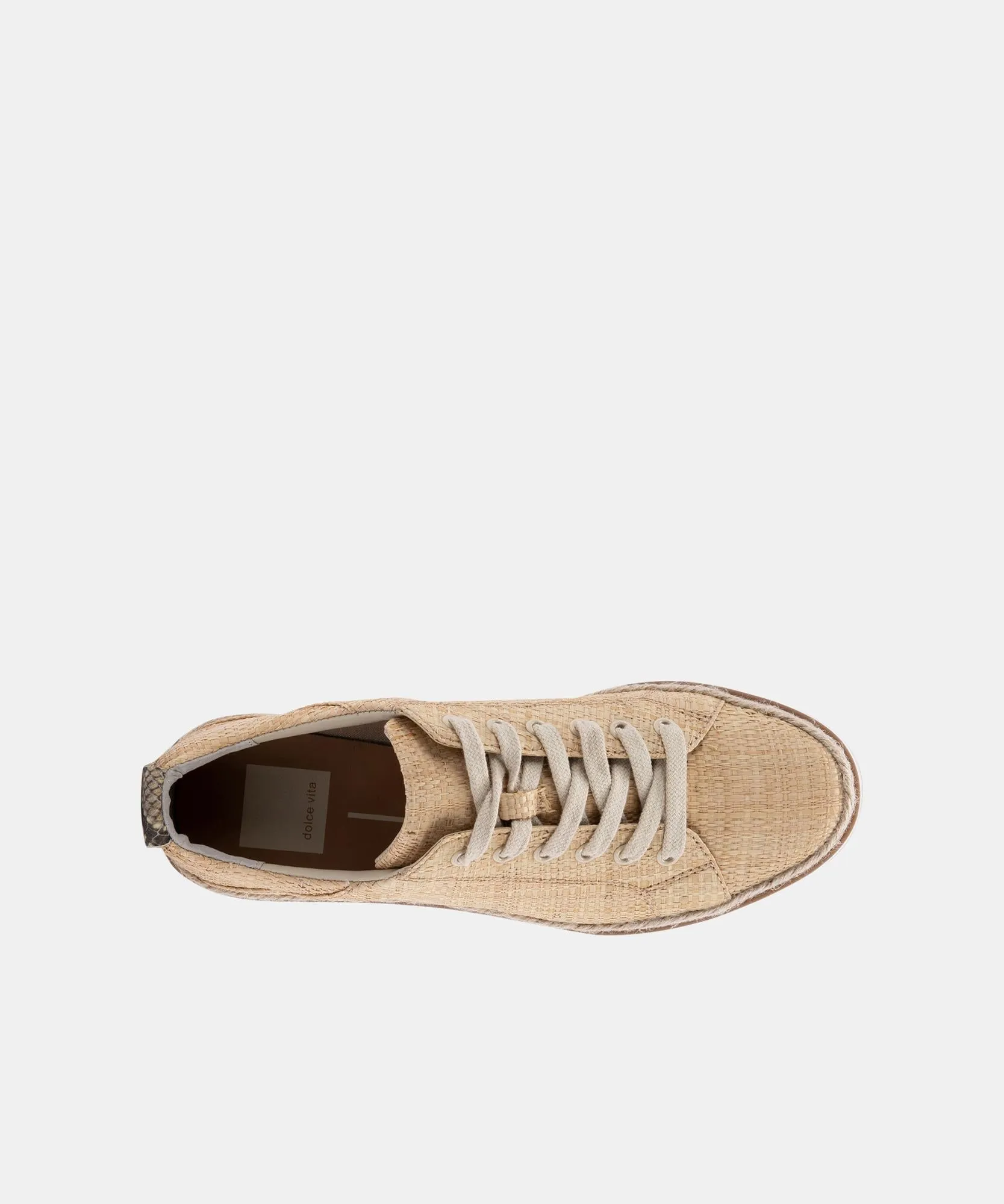 TINLEY SNEAKERS LT NATURAL RAFFIA - re:vita