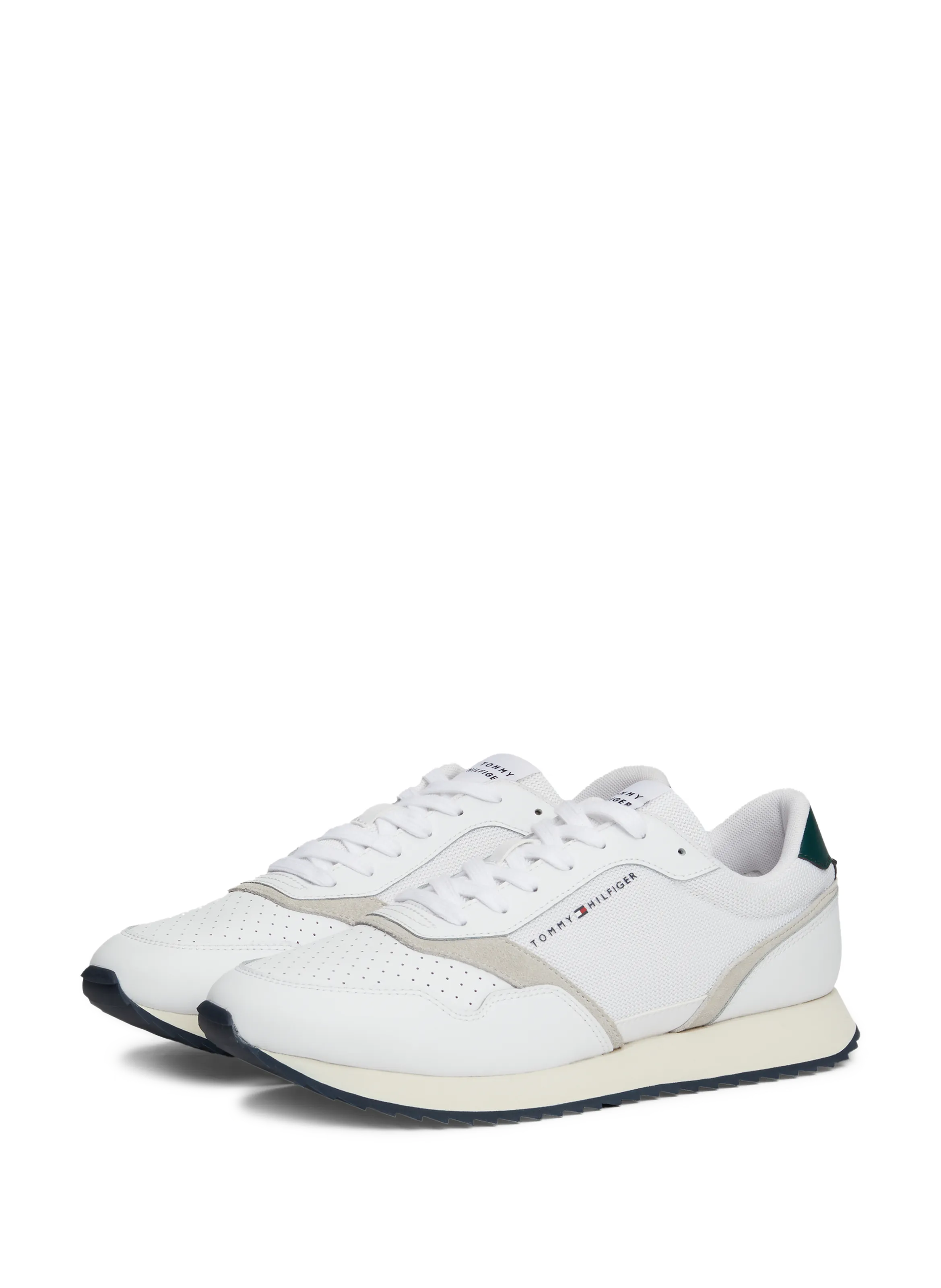 Tommy hilfiger  Leather Running Sneakers - White