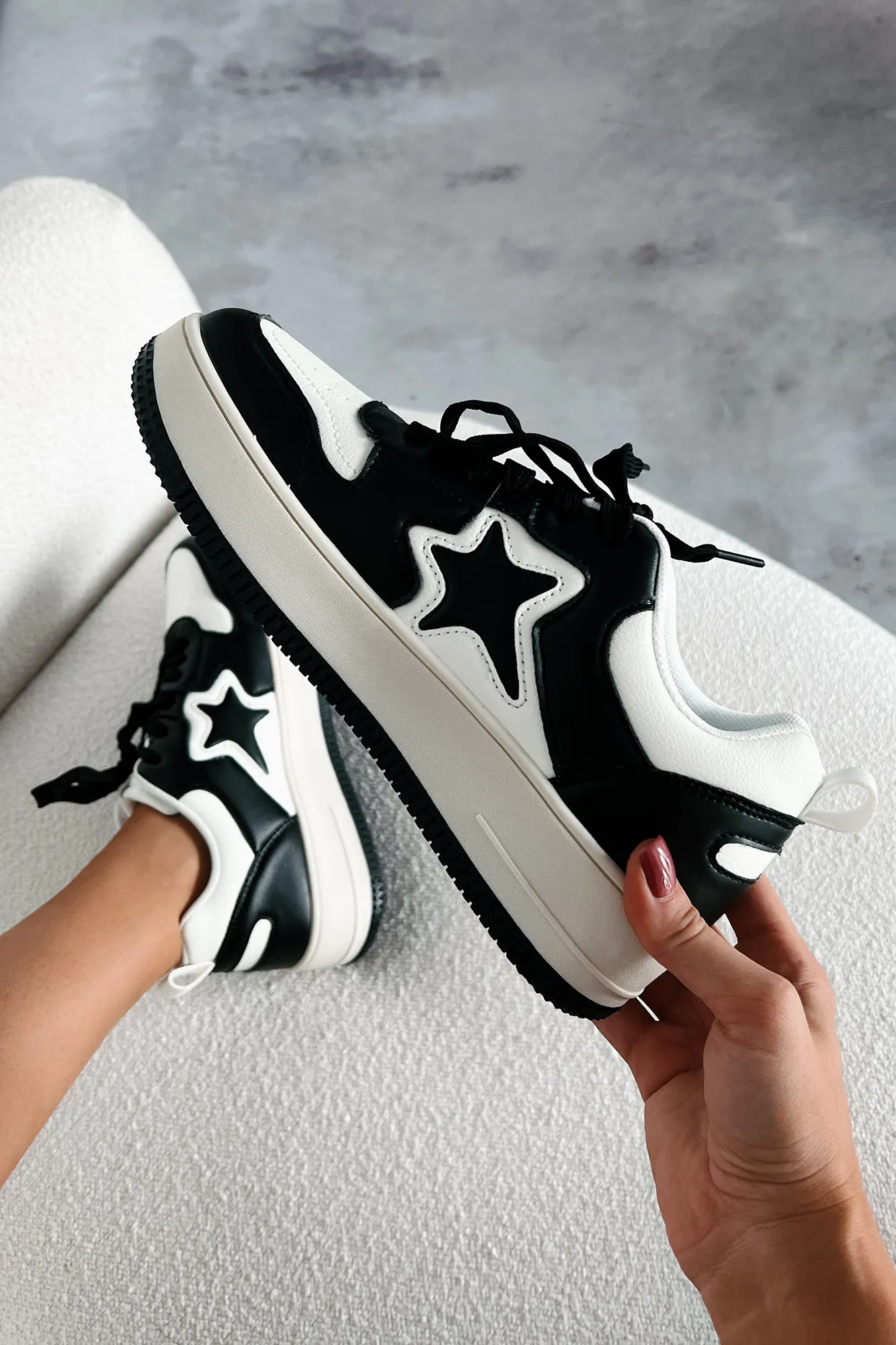 Urban Exploration Platform Sneakers (Black/White)