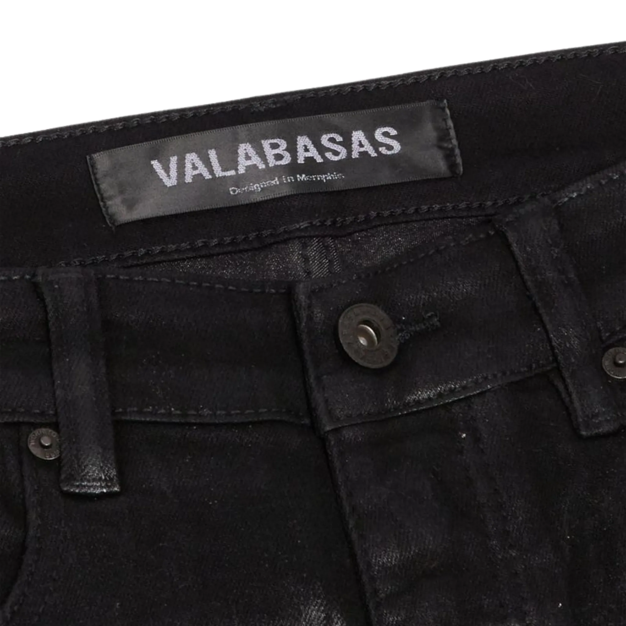 Valabasas Kneeboard Baggy Denim Jean (Black)