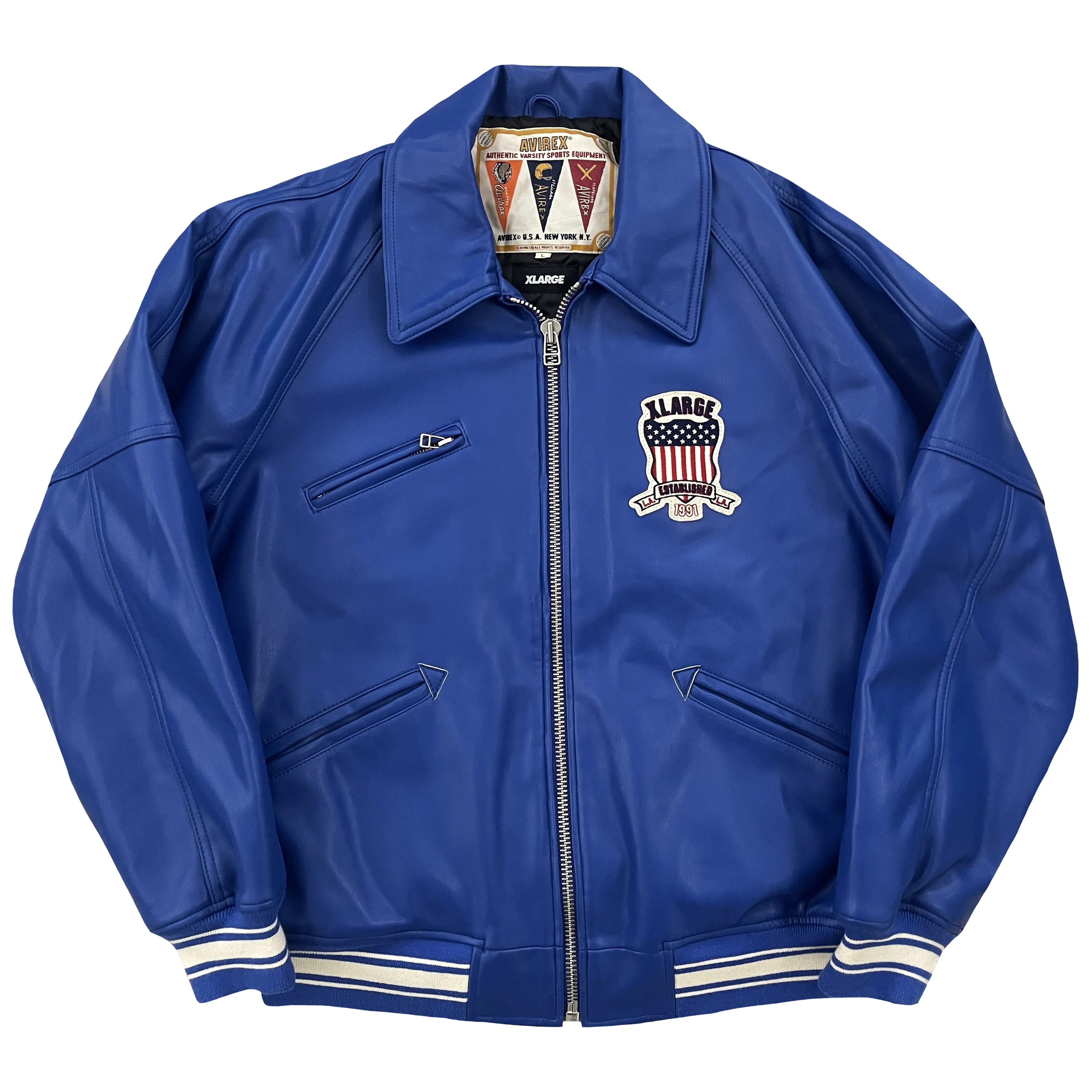 Vintage Avirex Leather Varsity Jacket