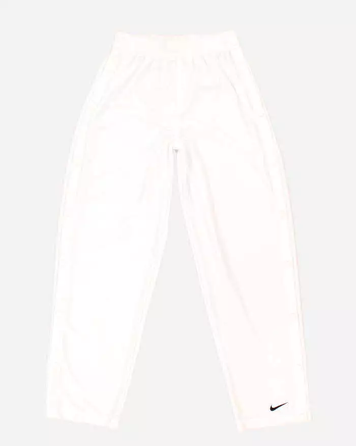 Vintage Men's White Nike Popper Pants - M