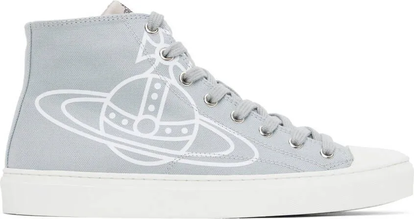 Vivienne Westwood Blue Plimsoll High Top Sneakers