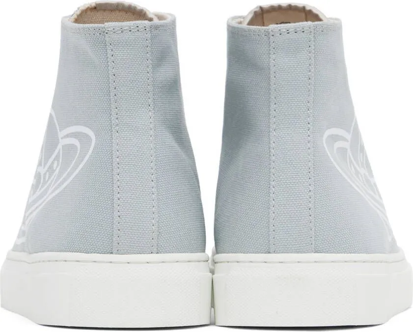 Vivienne Westwood Blue Plimsoll High Top Sneakers