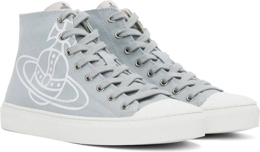 Vivienne Westwood Blue Plimsoll High Top Sneakers