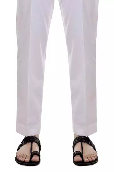 White Cotton Trousers