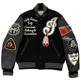 Whitesville Indian Motorcycle Varsity Jacket - M