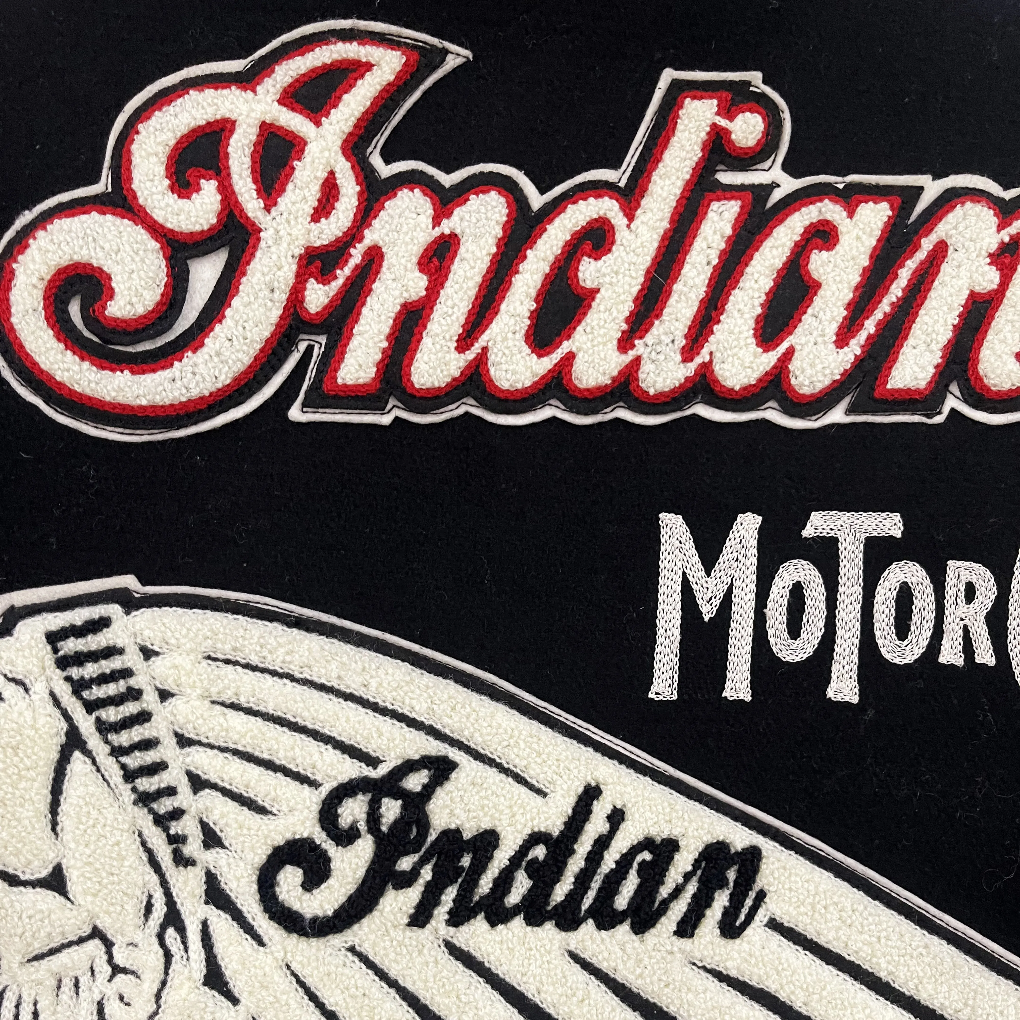 Whitesville Indian Motorcycle Varsity Jacket - M