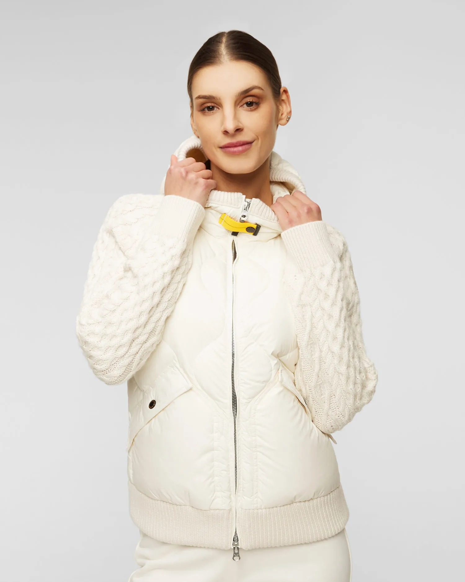 Women's white hybrid jacket Parajumpers Phat 23wmpwhyak33-748