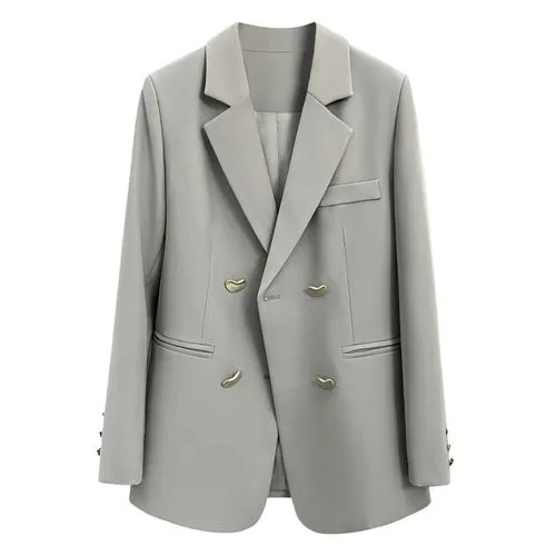 Women's Coat Long Sleeve Blazers Elegant Solid Color